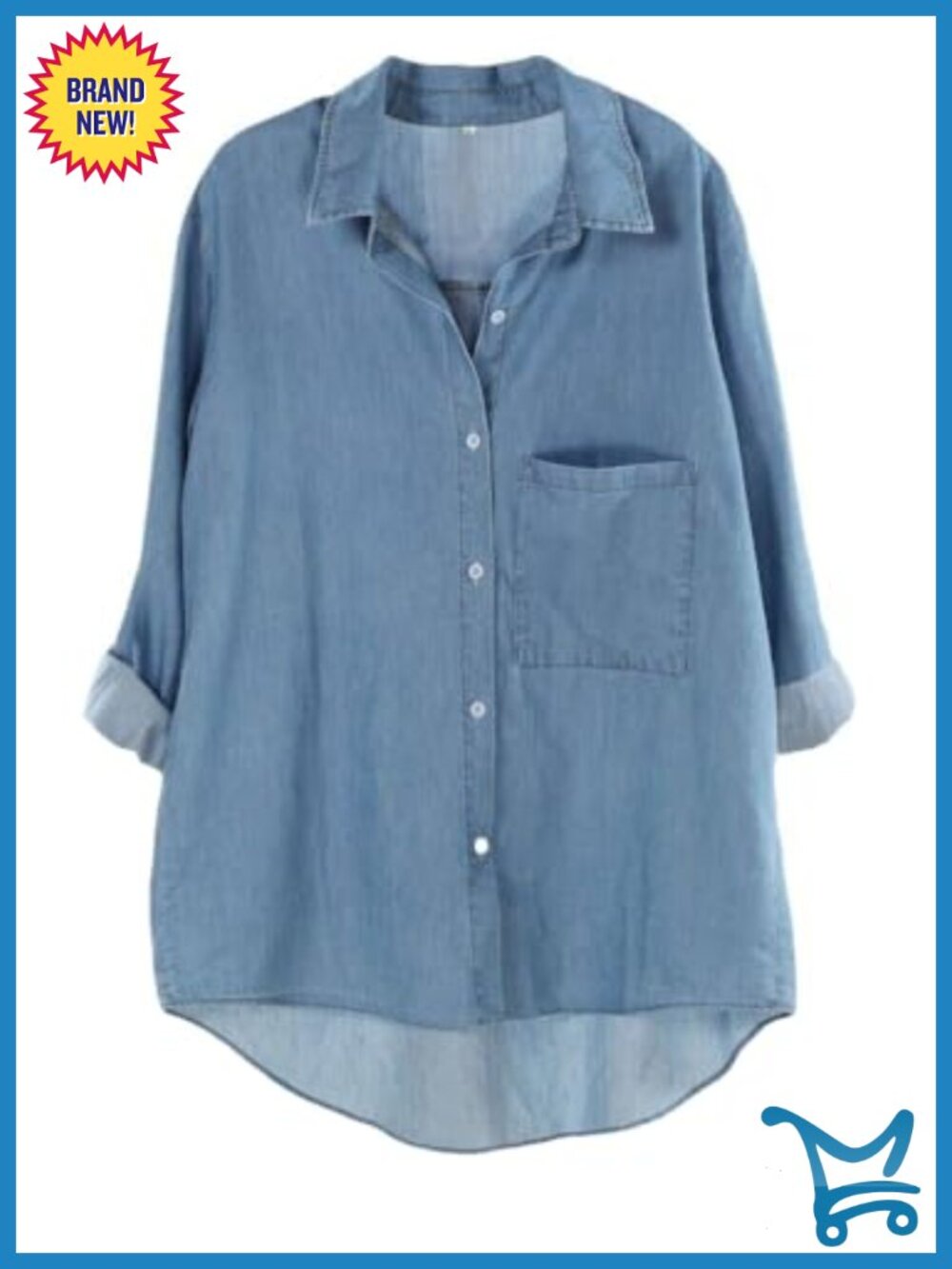 Cotton Linen Button Down Blouse V-Neck Long Sleeve Tunic Top